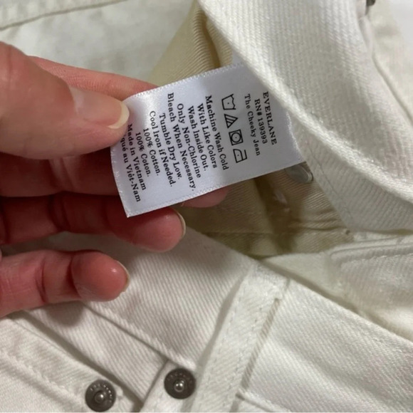 New Damaged Everlane 90s Cheeky Jeans 28 Ankle Bone - Picture 3 of 11